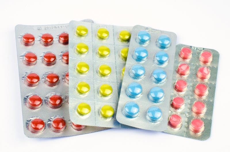 Medical Tablets in Vacuum Plastic Stock Photo Image of object, remedy 34824430