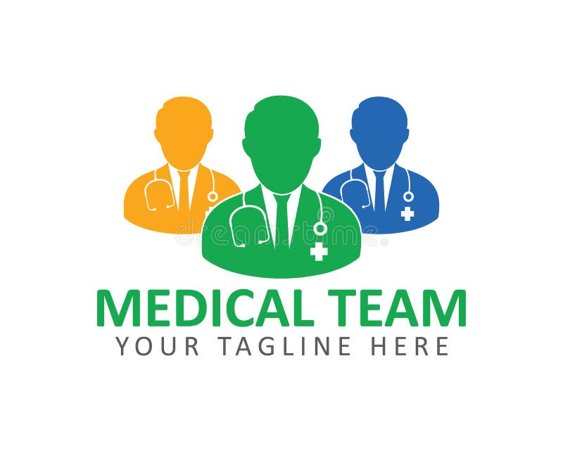 Medical Team logo. stock vector. Illustration of blue 146229893