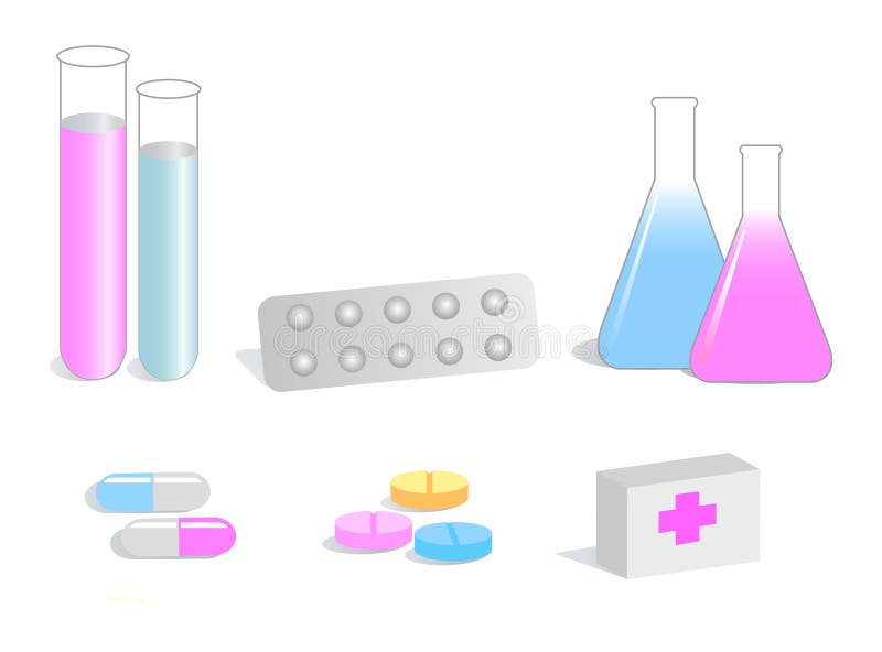 Medical vector illustrations royalty free illustration