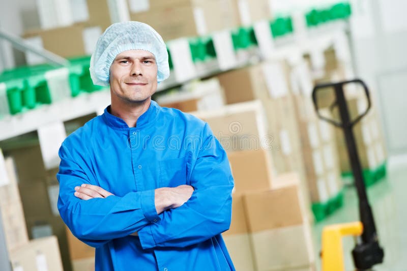 Medical warehouse worker stock image Medical warehouse worker stock image