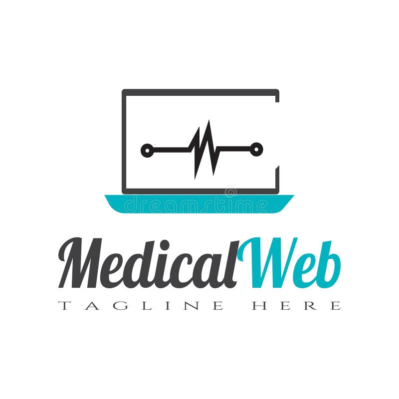 Medical Web Logo Vector Design Stock Vector - Illustration of science ...