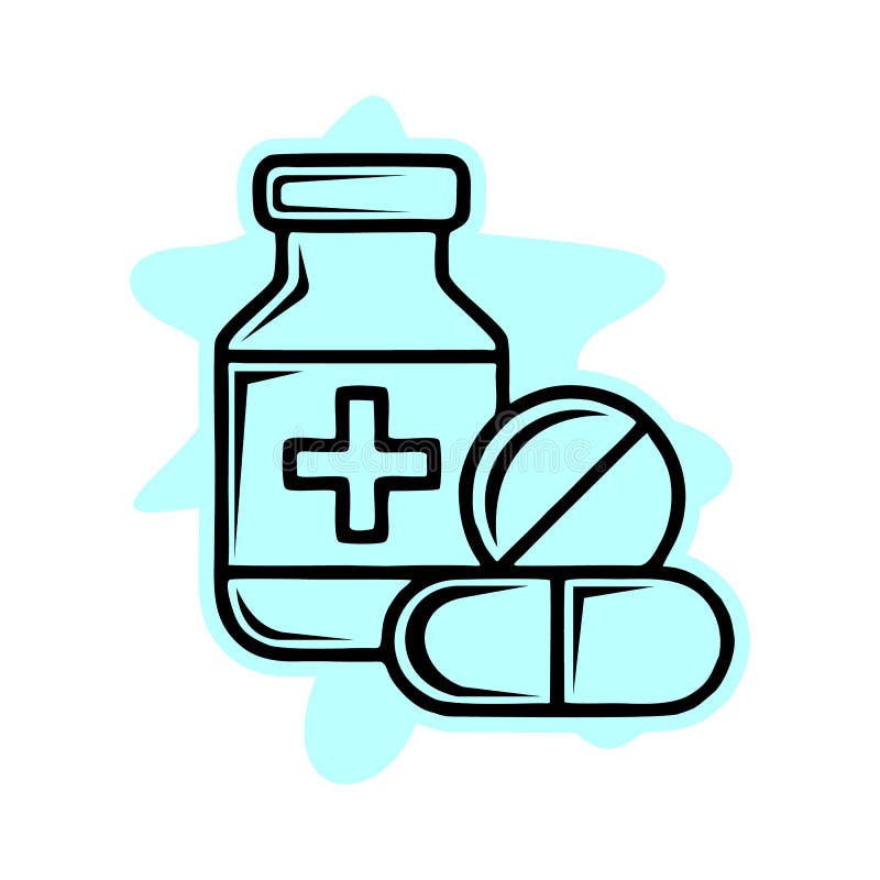 medicamentos e desenhos de medicamentos 5331754 Vetor no Vecteezy