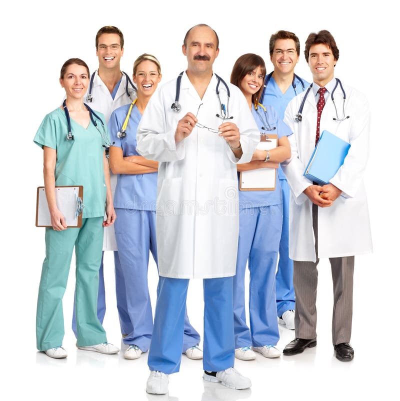 Medici sorridenti fotografie stock libere da diritti Medici sorridenti fotografie stock libere da diritti