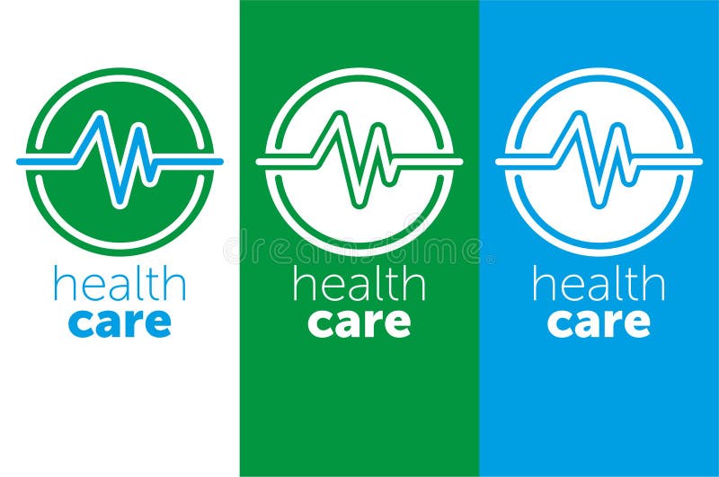 medicina di logo sanità di logo per il centro medico Illustrazione di vettore icona blu di colore illustrazione vettoriale medicina di logo sanità di logo per il centro medico Illustrazione di vettore icona blu di colore illustrazione vettoriale