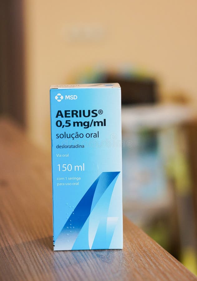 Medicina di MSD Aerius immagini stock Medicina di MSD Aerius immagini stock
