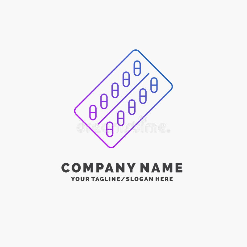 medicina, píldora, drogas, tableta, negocio púrpura Logo Template del paquete Lugar para el Tagline stock de ilustración medicina, píldora, drogas, tableta, negocio púrpura Logo Template del paquete Lugar para el Tagline stock de ilustración