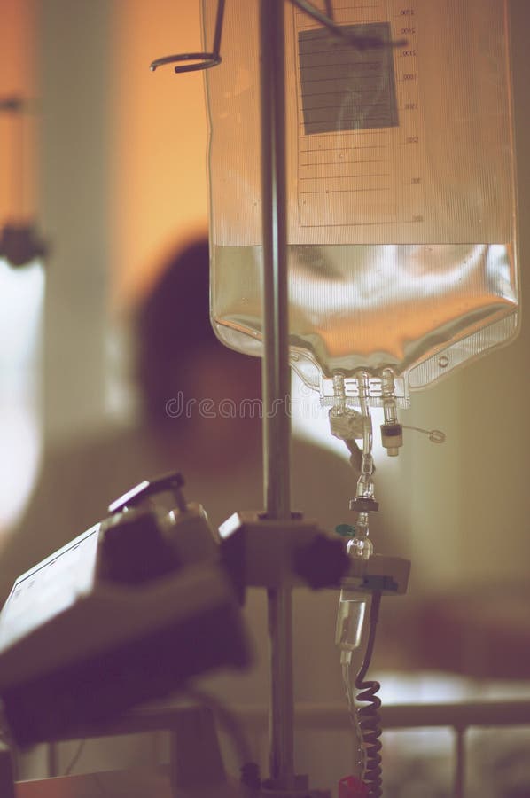 Medicinal Fluid in a Plastic Container Stock Photo Image of