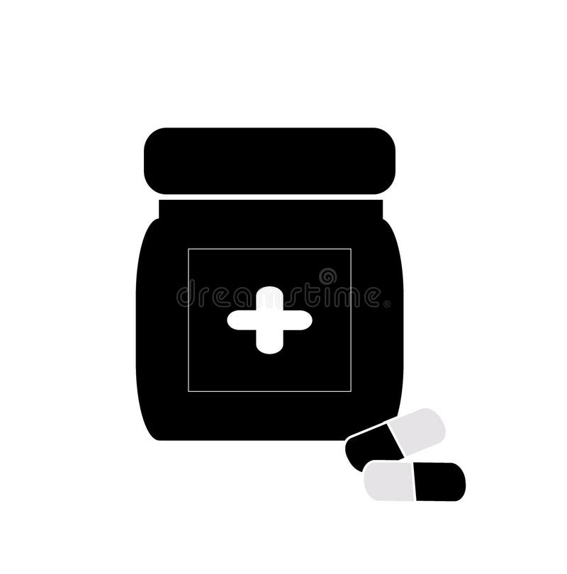 Set Medicine Bottle, Medical Symbol of the Emergency, Syringe, Cross Hospital Medical, Awareness