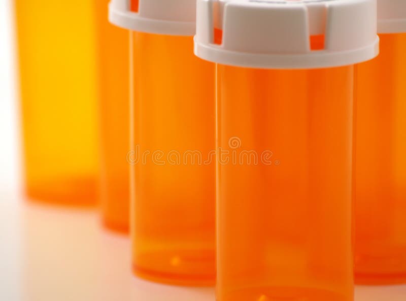 Medicine bottles 2 stock images