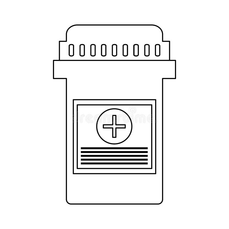 Medicine Bottles Black Stock Illustrations 1,693 Medicine Bottles