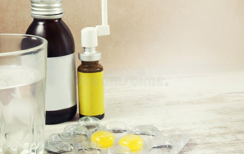 Medicine for colds spray syrup candy