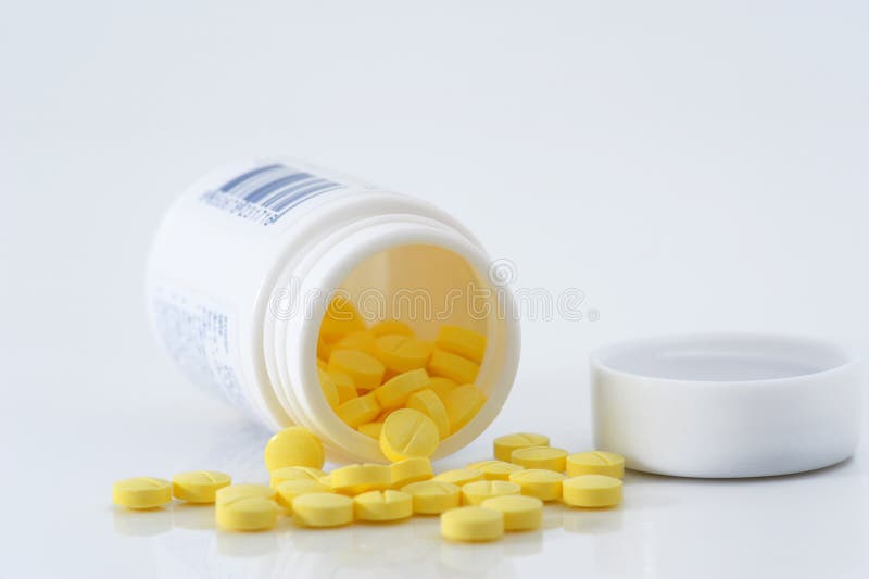 Medicine pills and bottles royalty free stock photos