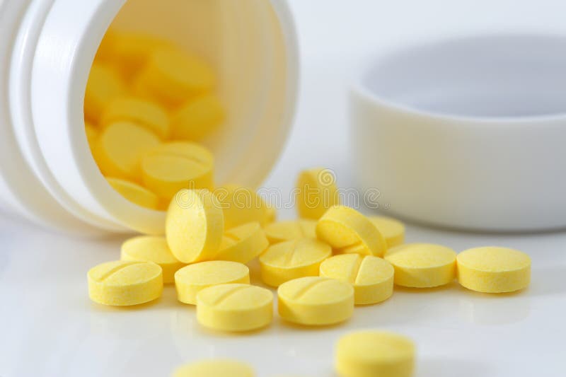 Medicine pills and bottles stock photography