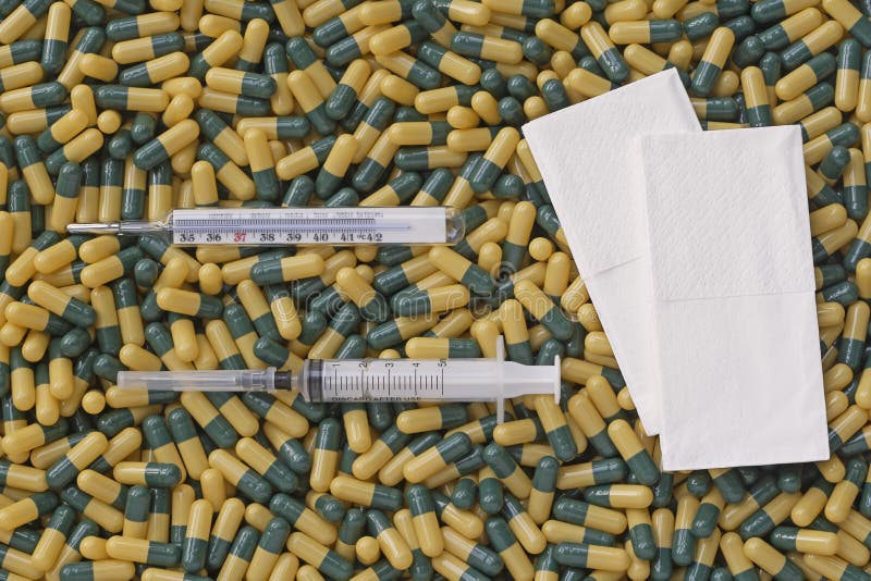 Medicine pills colds and flu royalty free stock images Medicine pills colds and flu royalty free stock images
