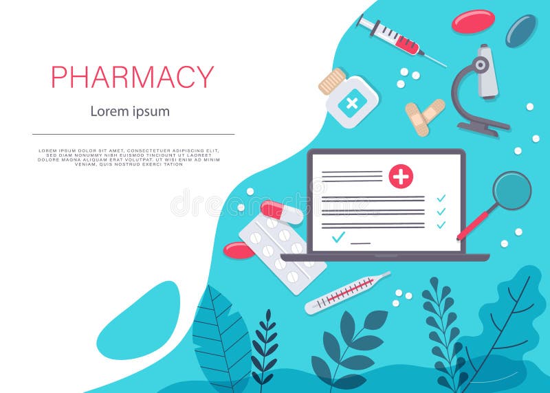 Medicine Vector Illustration. Pharmacy Background, Pharmacy Desing ...