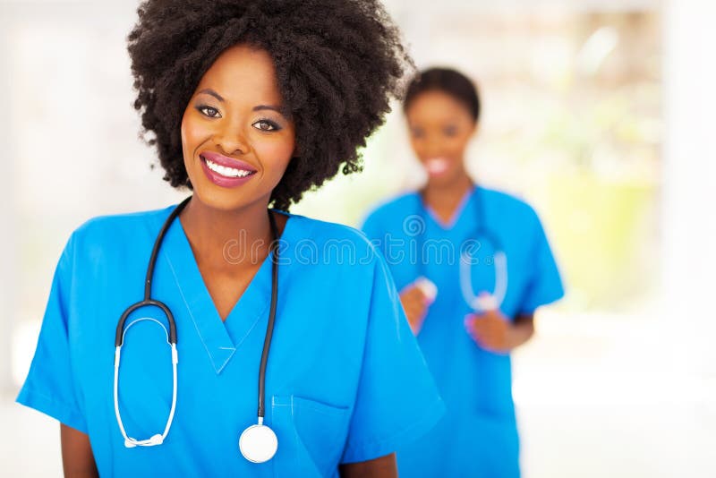Afrikansk medicinsk sjuksköterska arkivbilder Afrikansk medicinsk sjuksköterska arkivbilder