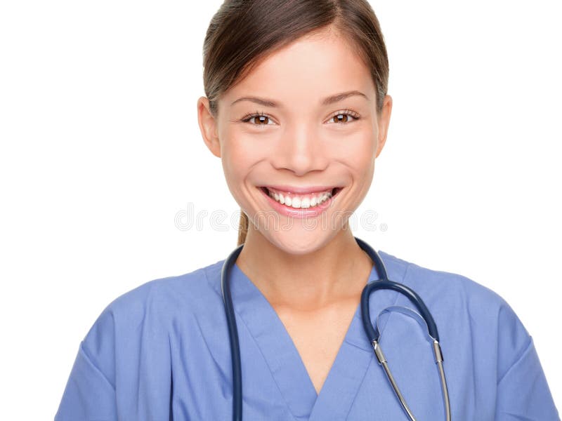 Medicinsk sjuksköterskaståendekvinna