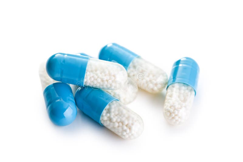 medicinska blåa kapslar arkivfoto medicinska blåa kapslar arkivfoto