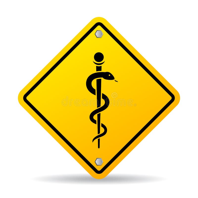 Medicinskt ormvektortecken stock illustrationer Medicinskt ormvektortecken stock illustrationer