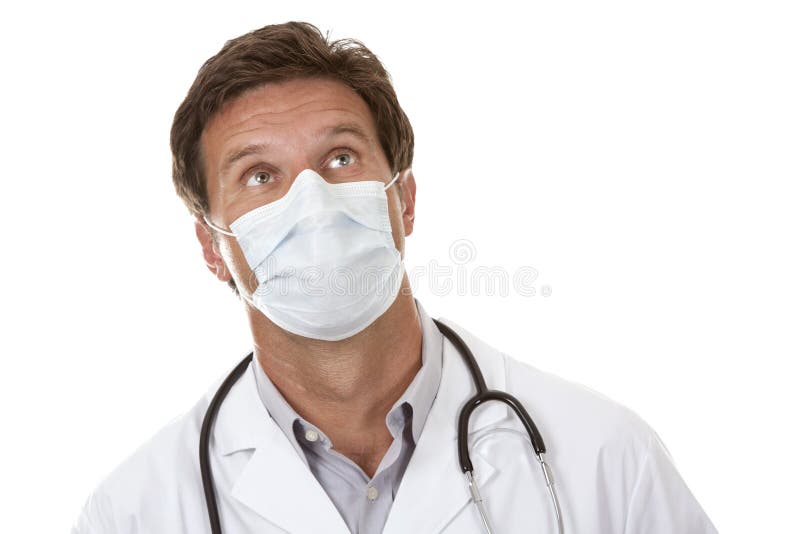 Medico che porta una mascherina immagini stock libere da diritti