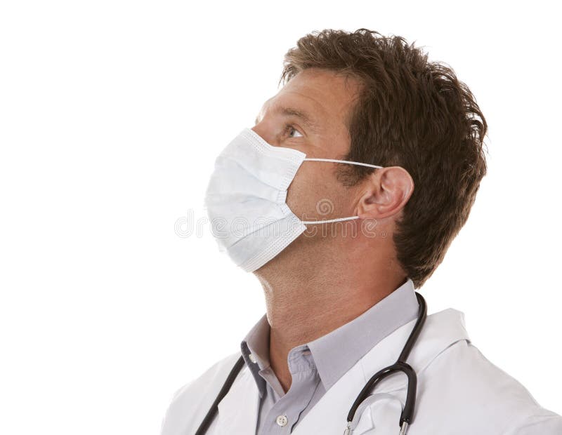 Medico con mascherina fotografia stock libera da diritti