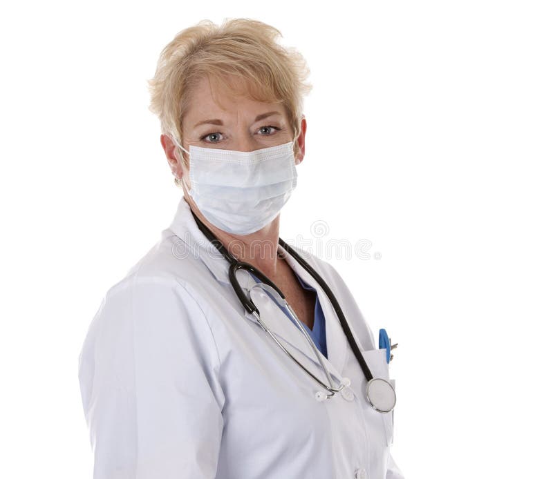 Medico con mascherina fotografie stock libere da diritti