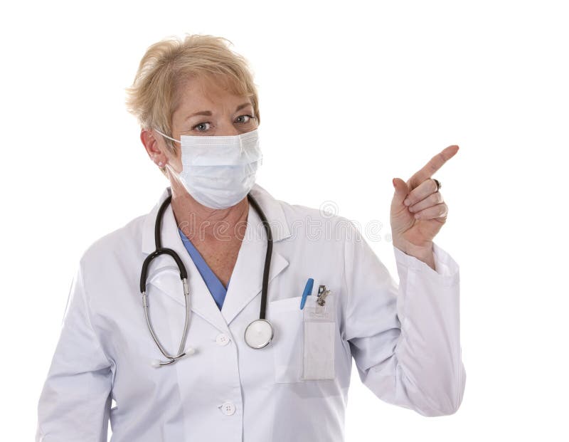 Medico che porta una mascherina immagini stock