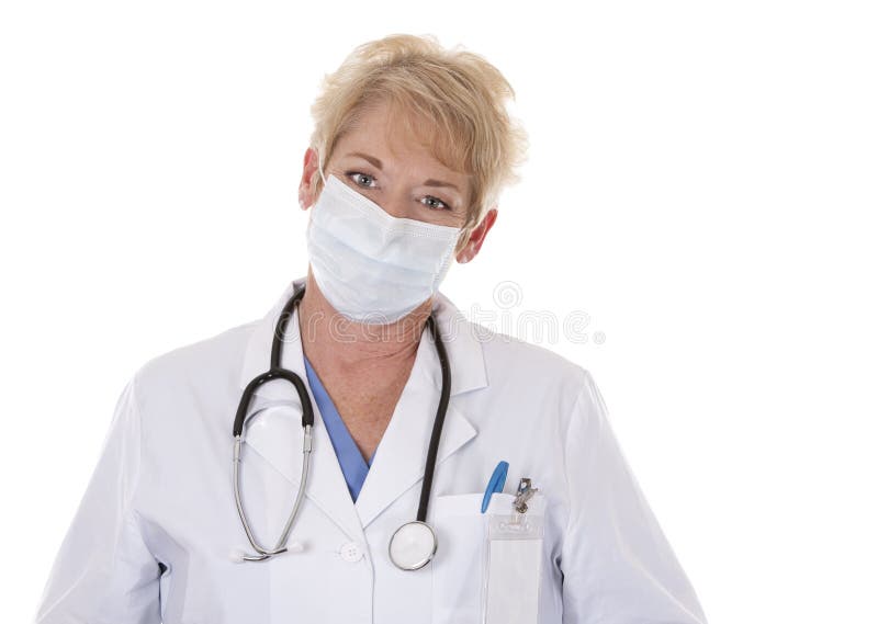 Medico che porta una mascherina fotografie stock libere da diritti
