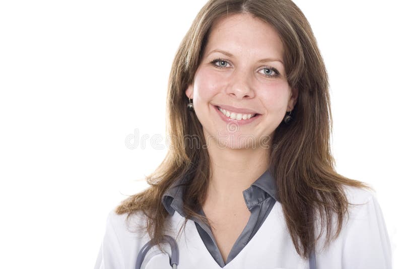 Medico con stetoscopio fotografia stock libera da diritti