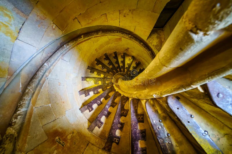 Medieval Architecture Spiral Staircase of the Gothic Cathedral of ...