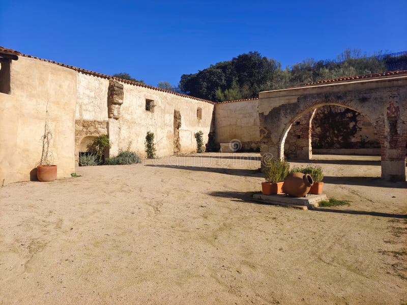 Medieval brug stock foto's