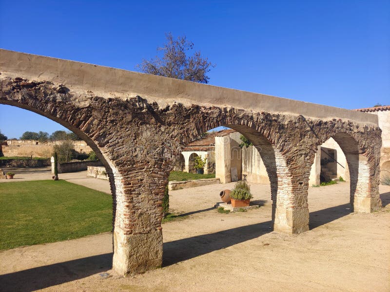 Medieval brug stock foto's
