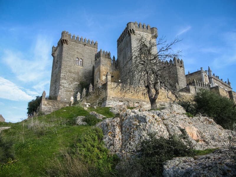 Medieval Castle at Almodovar Del Rio, Cordoba, Andalusia, Spain Stock ...