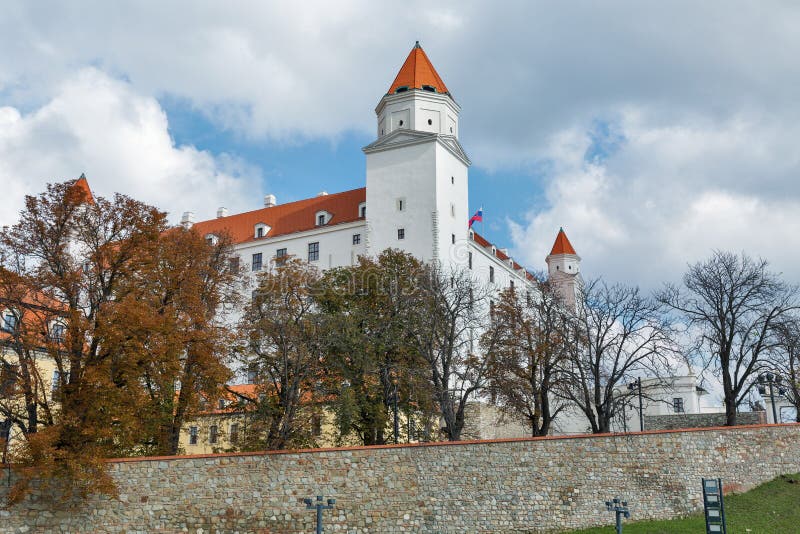 Středověký hrad v Bratislavě, Slovensko.