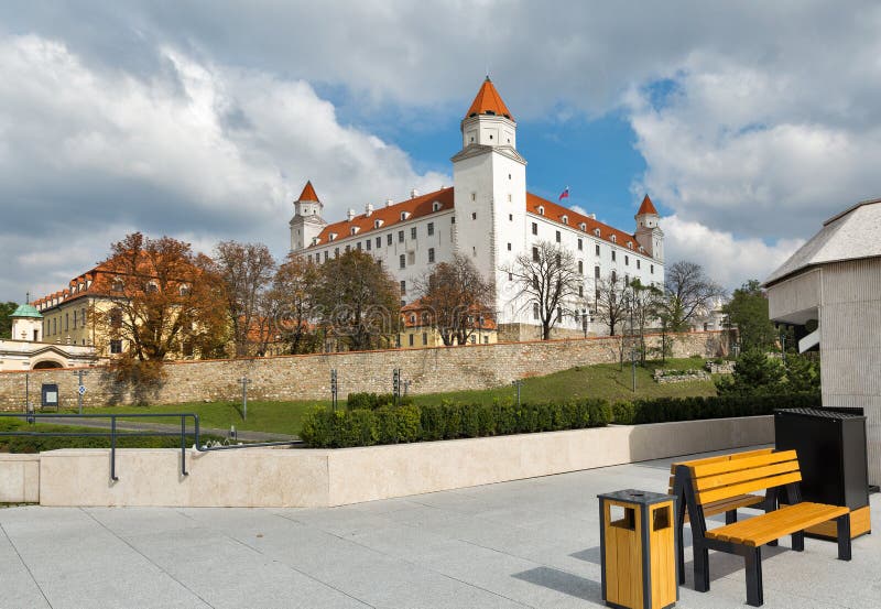 Středověký hrad v Bratislavě, Slovensko.