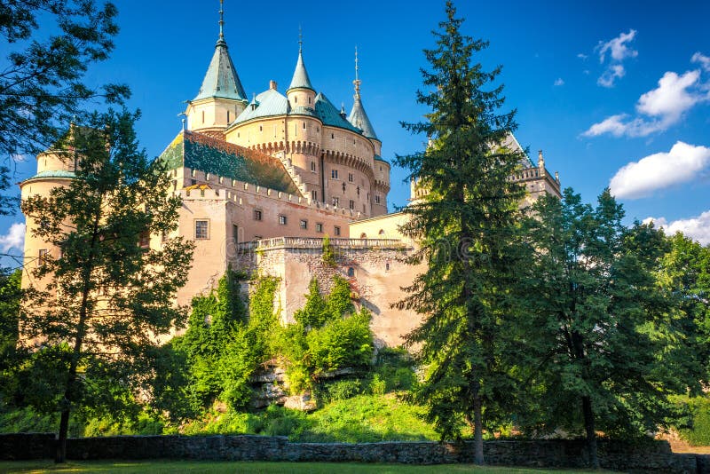 Středověký hrad Bojnice, Slovensko.