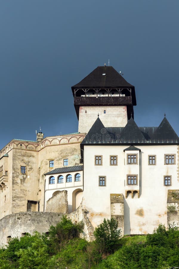Středověký hrad města Trenčín na Slovensku