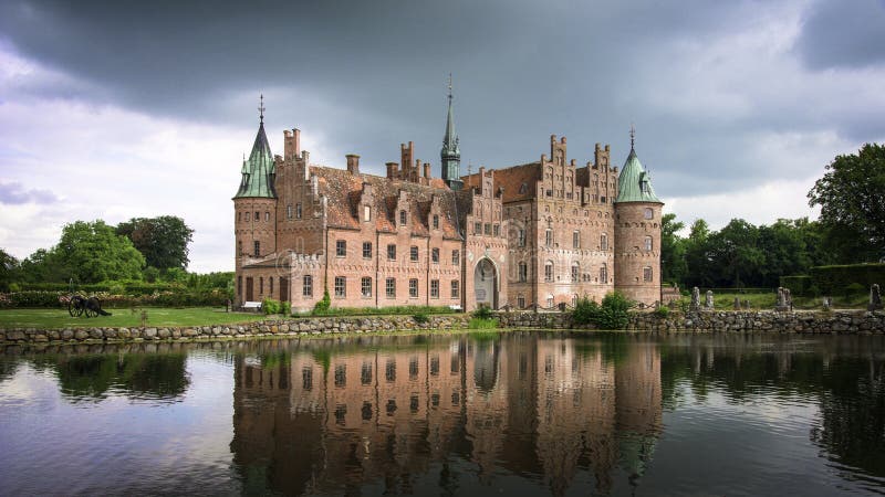 Medieval castle in Denmark royalty free stock photo Medieval castle in Denmark royalty free stock photo
