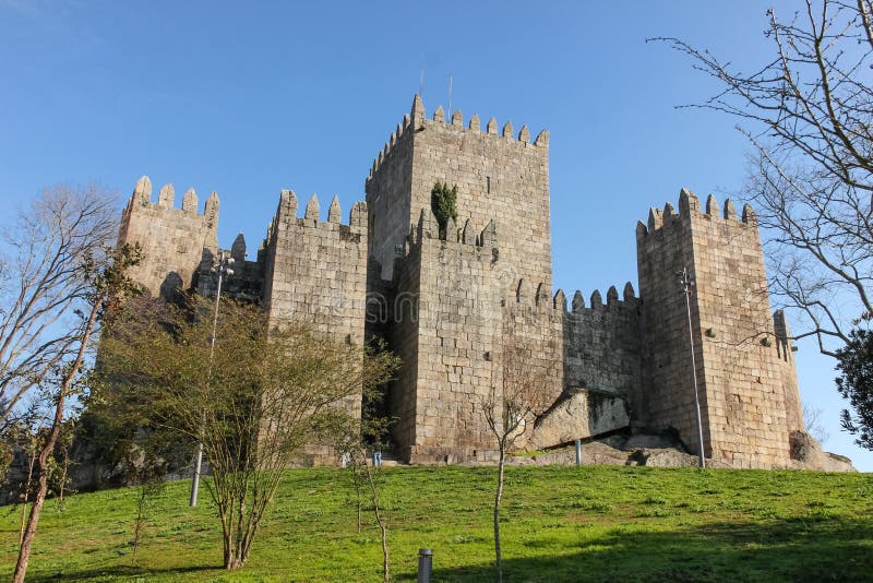 Medieval castle . Guimaraes. Portugal