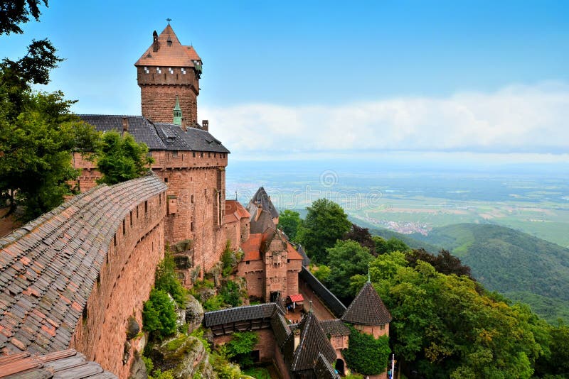 Medieval castle of Haut Koenigsbourg, Alsace, France