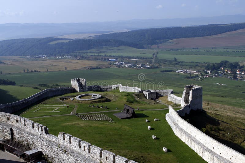 Stredoveký hrad Spišský Hrad na Slovensku