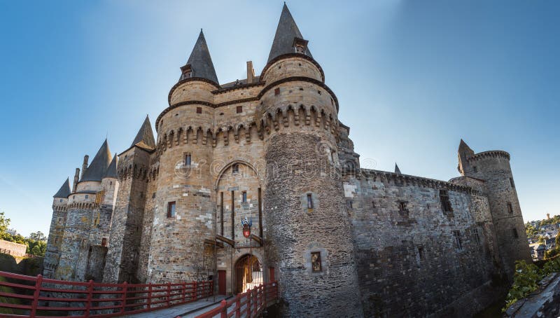 Medieval castle of Vitre Brittany, France. royalty free stock photos Medieval castle of Vitre Brittany, France. royalty free stock photos