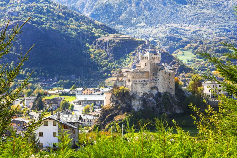 Medieval castles of Italy -Saint Pierre in valle d`aosta