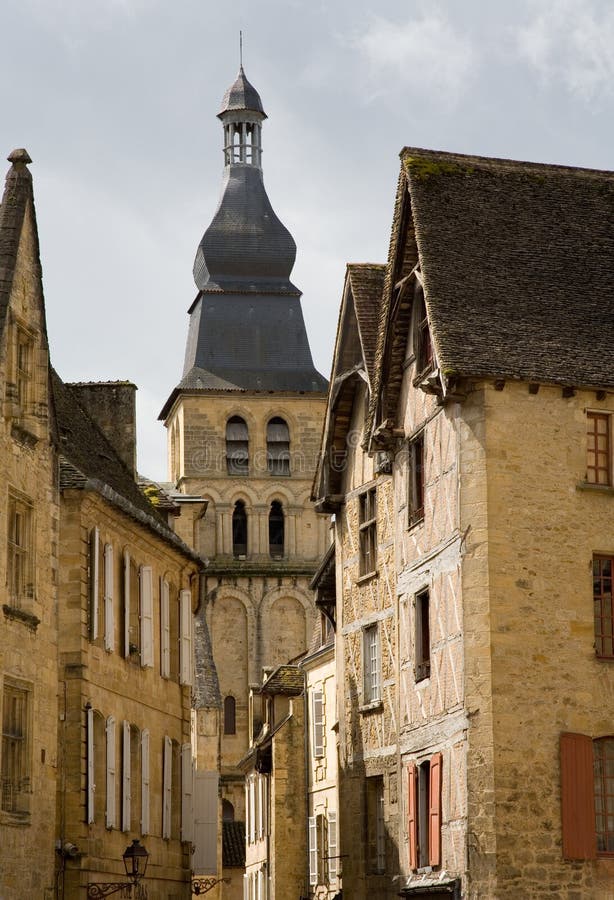 Medieval church and houses