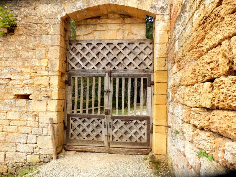Medieval Double Doors royalty free stock photography