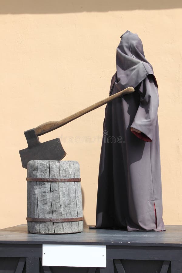 Medieval executioner with an ax