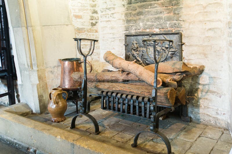 Medieval fireplace