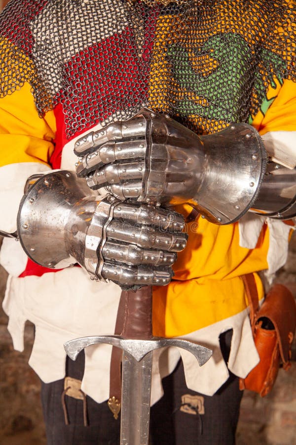 Medieval Iron Armor for Knights and Warriors Stock Image - Image of ...