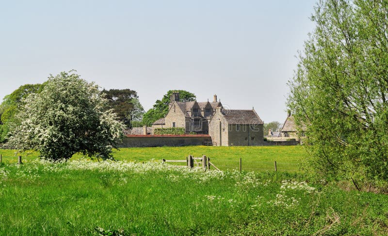 Medieval Manor Farmhouse in Rural England