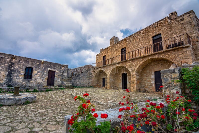 Medieval monastery at Ancient Aptera in Chania, Crete.